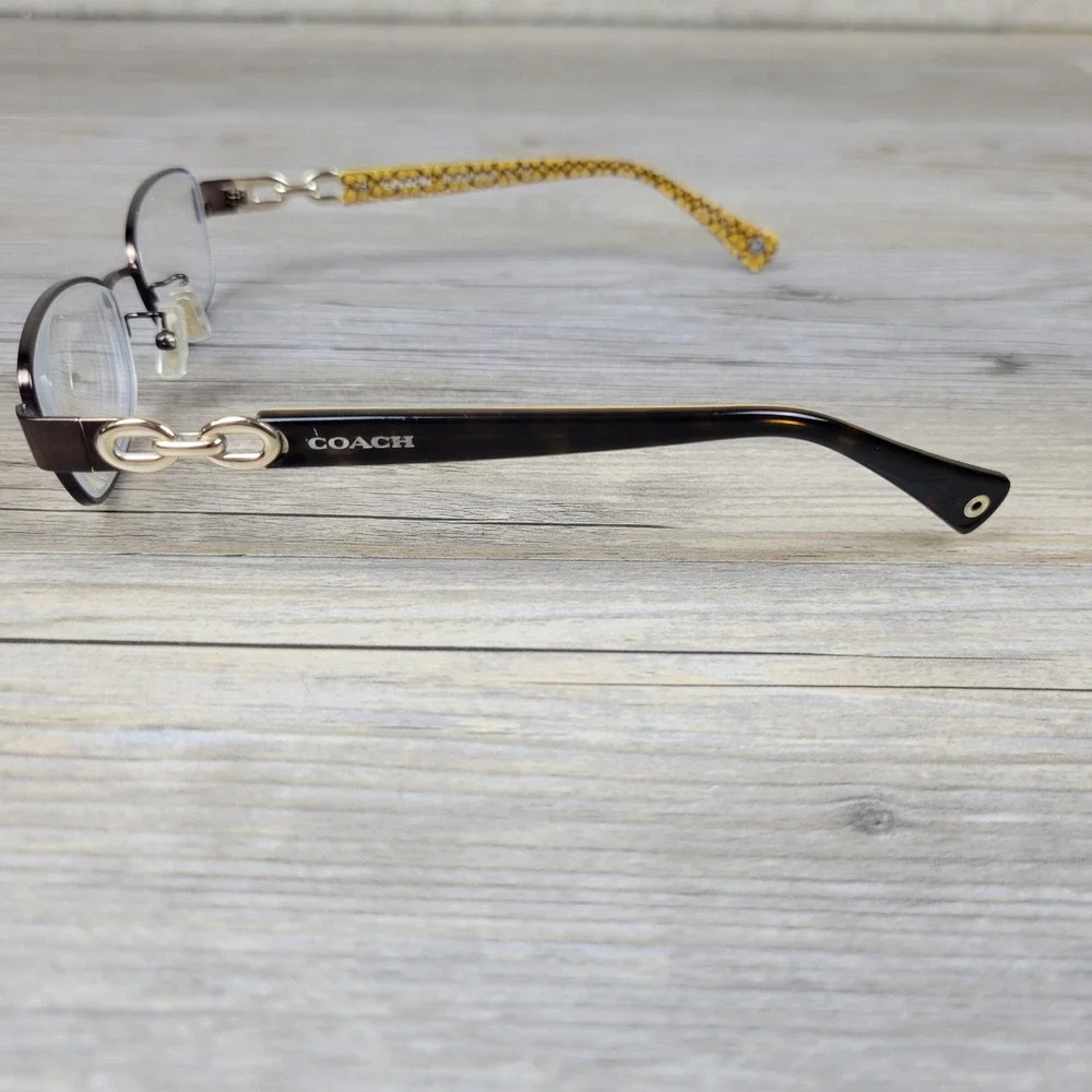 Coach Eyeglasses Frames HC 5054 Faina 9131 Satin Dark Tortoise Women 49-17-135